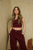 Conjunto Cargo Vinho